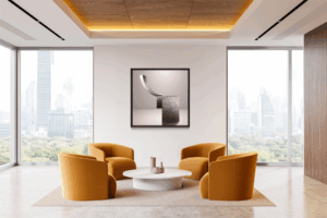A visual expression of balance, strength, texture, and minimalism.