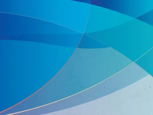 A colorful abstract geometric composition that conveys movement, enriched with dynamic tones of blue.