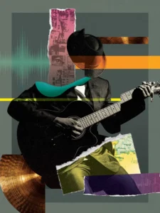 Celebrating jazz through vibrant tones, layered textures, and rhythmic energy.