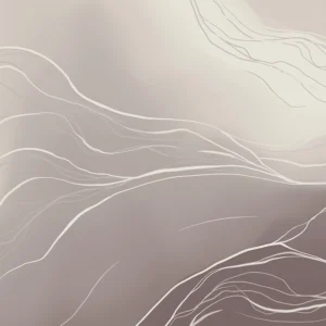 A soft, flowing landscape in warm neutrals, evoking dunes and canyon ridges with wave-like lines that suggest motion and depth.