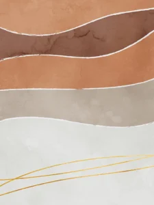 Layered rich, earthy tones with a touch of gold.