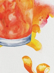 This striking orange Negroni captures the cocktail’s bold, bittersweet charm.