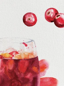 This lively red sangria brings a burst of flavor and visual refreshment.