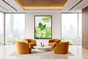 A lively green mojito that’s as refreshing to the eyes as it is to the palate.