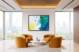 This electric Blue Lagoon Shooter delivers a splash of tropical cool.