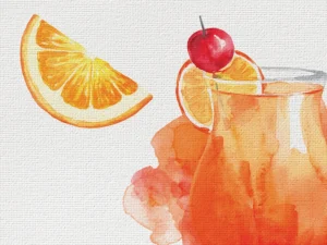 This sunset-hued Bliss on the Beach captures the carefree spirit of beachside sipping.