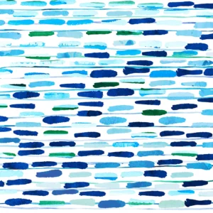 A series of playful hues of blue and green dance across the page.