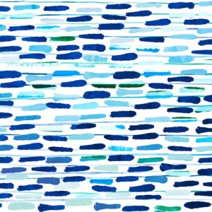 A series of playful hues of blue and green dance across the page.