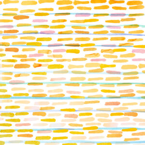 Golden strokes dance with pink whispers, balanced by soft blue undertones.