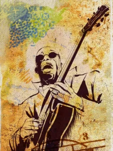 Passionate guitarist pours heart into every chord, blending rhythm, blues, and emotion.