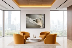 Curled textures twist in muted tones, revealing time’s quiet artistry in decay.