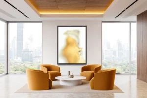 Soft golden tones embrace a textured edge, merging organic form with light.