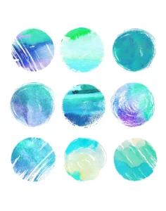 Gradient watercolor spheres line up as options to uncertain possibilities.