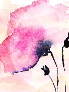 A giant pink blossom shields its fellow flowers from the life giving force of the light.