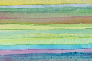 Relaxing layers of pastel watercolors form a strata that's pleasing to the eye.