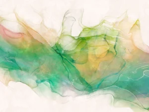 A nebula of colors breathes life into a peachy space.