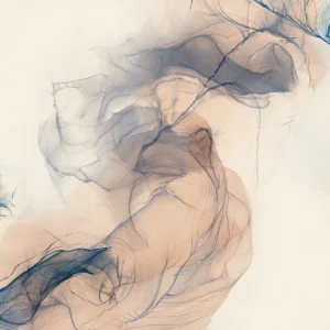 A column of thought curls and rises, wispy smoke threaded through out.