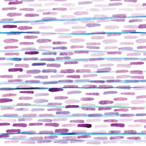Playful shades of purple twirl across the page, like brushstrokes caught mid-motion.